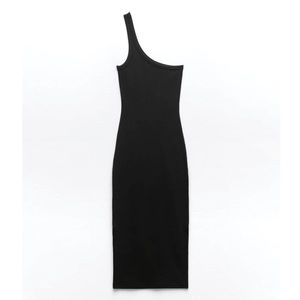 Zara Asymmetric Rib Dress